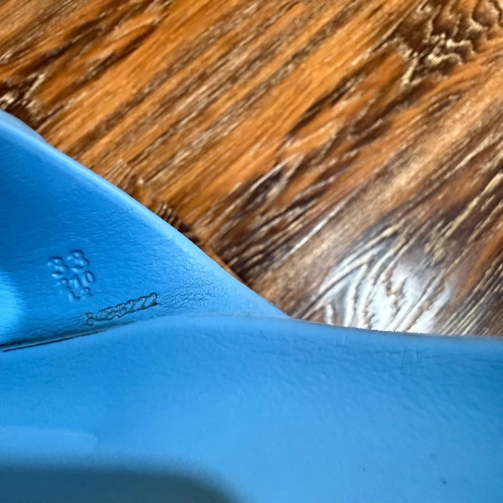 Birkenstock Arizona EVA Sandals Sky Blue Kids Size 2 Waterproof Slides Shoes